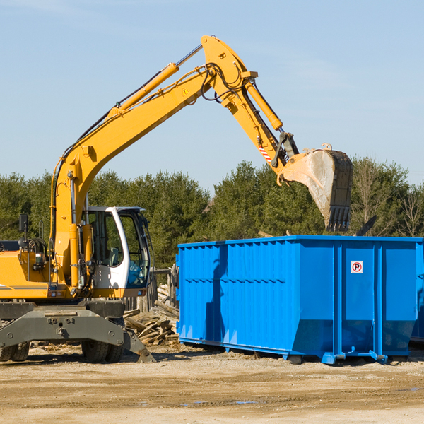 how many times can i have a residential dumpster rental emptied in Auburntown TN